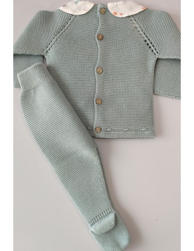 CONJUNTO PRIMERA PUESTA UNISEX TIGRE DE PANGASA BABY, VERDE MAR. VERANO 23.