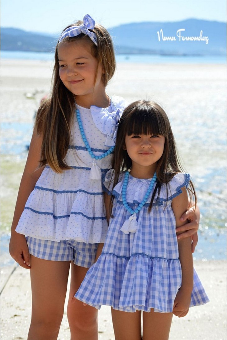 JESUSITO COLECCIÓN TIMÓN, VICHY AZUL. NOMA FERNÁNDEZ.VERANO 23.