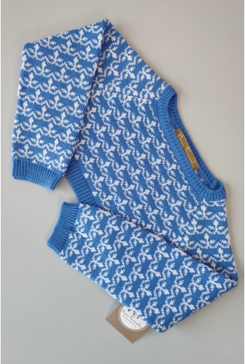 JERSEY CORTO COLECCIÓN TIMÓN, VICHY AZUL. NOMA FERNÁNDEZ.VERANO 23. 2