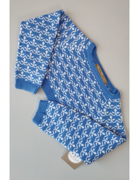 JERSEY CORTO COLECCIÓN TIMÓN, VICHY AZUL. NOMA FERNÁNDEZ.VERANO 23.