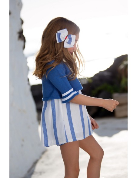 CHAQUETA BOLERO MARINERA. KID'S CHOCOLATE.VERANO 23.