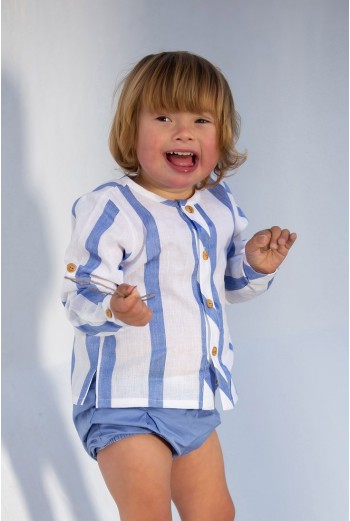 CAMISA NIÑO MARINERA. KID'S CHOCOLATE.VERANO 23. 2