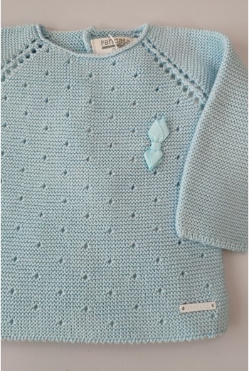 CONJUNTO PRIMERA PUESTA VICHY UNISEX DE PANGASA BABY, VERDE AGUA. VERANO 23. 2