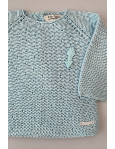 CONJUNTO PRIMERA PUESTA VICHY UNISEX DE PANGASA BABY, VERDE AGUA. VERANO 23.