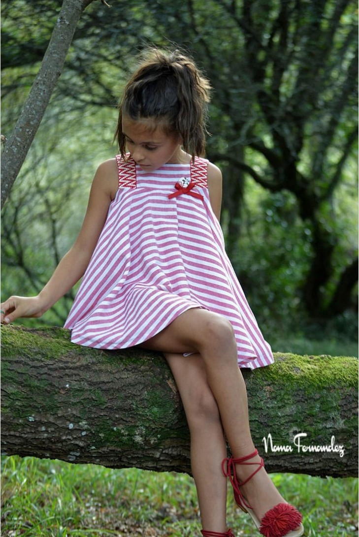 JESUSITO COLECCIÓN "CAMPANILLA", ROJO/BLANCO.NOMA FERNÁNDEZ. VERANO 23.