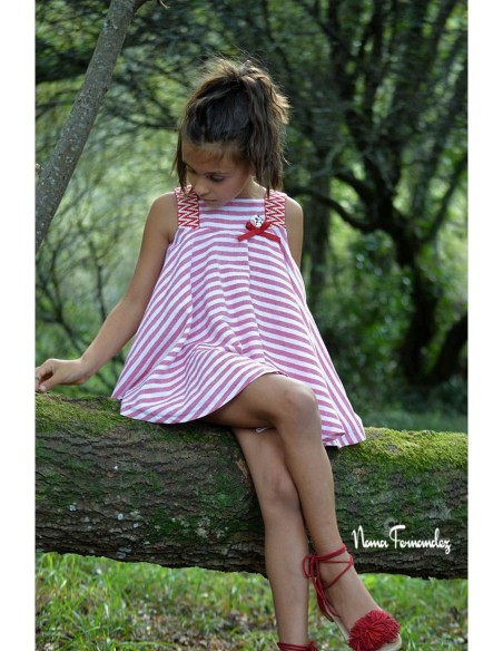 JESUSITO COLECCIÓN "CAMPANILLA", ROJO/BLANCO.NOMA FERNÁNDEZ. VERANO 23.