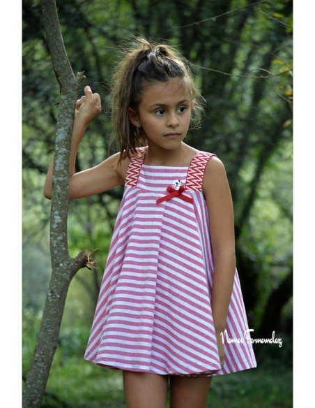 JESUSITO COLECCIÓN "CAMPANILLA", ROJO/BLANCO.NOMA FERNÁNDEZ. VERANO 23.