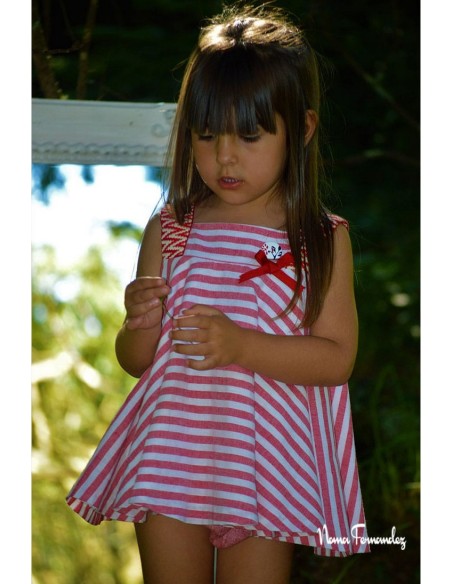 JESUSITO COLECCIÓN "CAMPANILLA", ROJO/BLANCO.NOMA FERNÁNDEZ. VERANO 23.