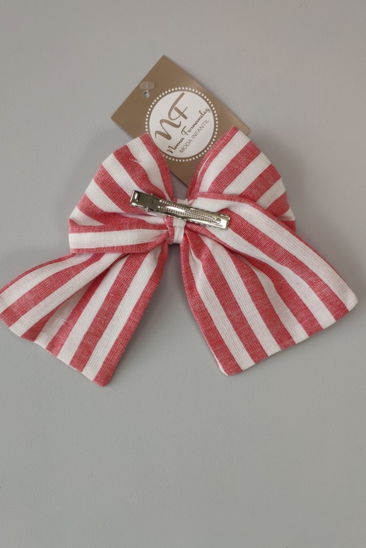 LAZO TELA COLECCIÓN CAMPANILLA, ROJO/BLANCO.NOMA FERNÁNDEZ. VERANO 23.