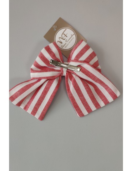 LAZO TELA COLECCIÓN CAMPANILLA, ROJO/BLANCO.NOMA FERNÁNDEZ. VERANO 23.