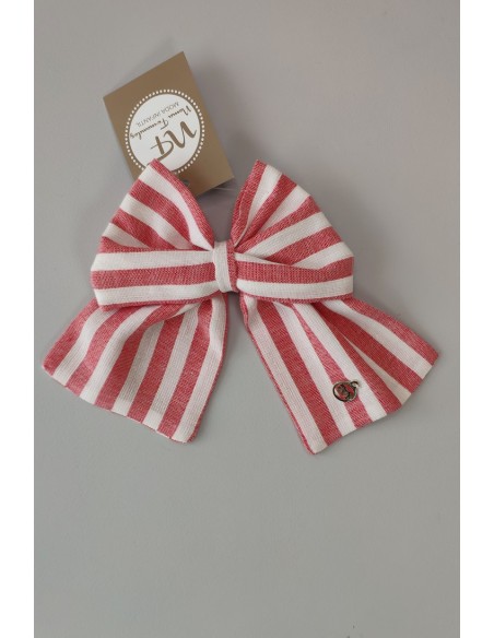 LAZO TELA COLECCIÓN CAMPANILLA, ROJO/BLANCO.NOMA FERNÁNDEZ. VERANO 23.