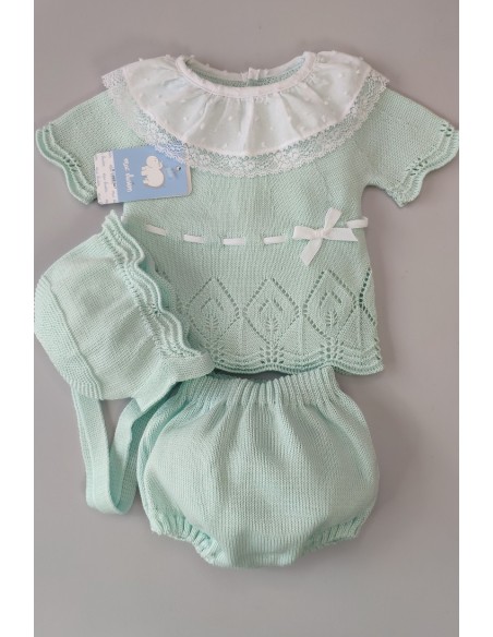 CONJUNTO 3 PIEZAS NIÑA "CALÉNDULA", GLACIAR. VERANO 23.