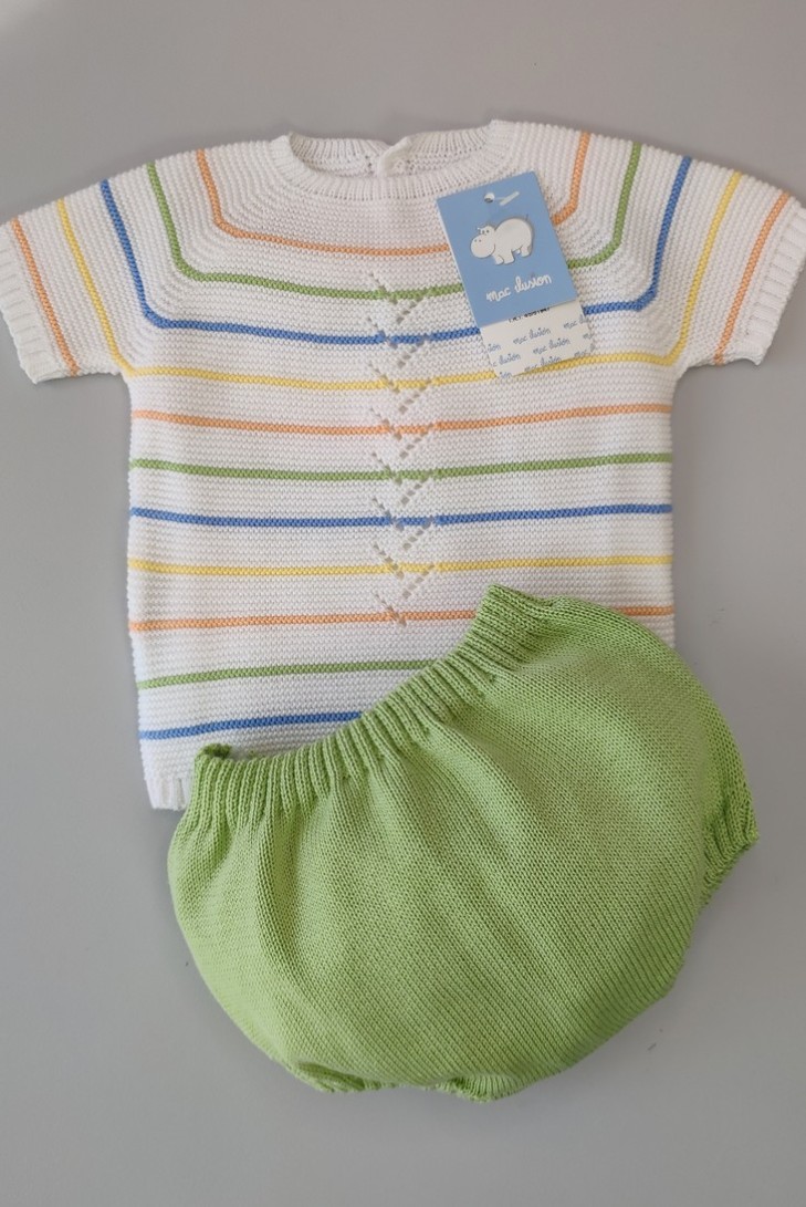 CONJUNTO 2 PIEZAS NIÑO "TOMILLO", LIMA. VERANO 23.