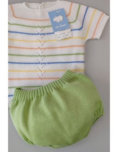 CONJUNTO 2 PIEZAS NIÑO "TOMILLO", LIMA. VERANO 23.