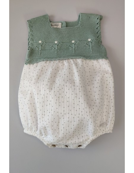 PELELE LUNARES DE PANGASA BABY, VERDE MINT. VERANO 23.