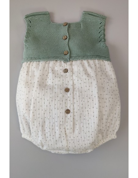 PELELE LUNARES DE PANGASA BABY, VERDE MINT. VERANO 23.