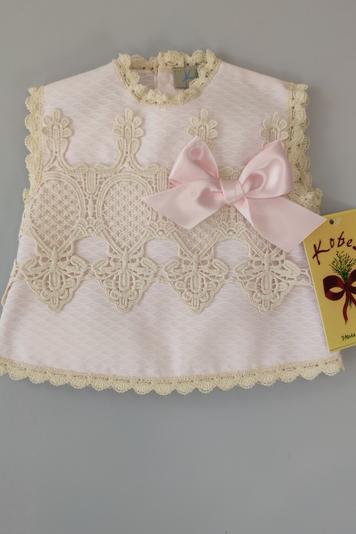 CONJUNTO NIÑA PIQUÉ 2 PIEZAS, ROSA BEBÉ. VERANO.