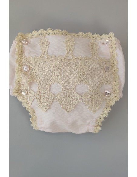 CONJUNTO NIÑA PIQUÉ 2 PIEZAS, ROSA BEBÉ. VERANO.