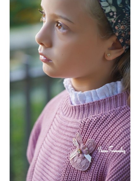 JERSEY LARGO COLECCIÓN CATE, ROSA.NOMA FERNÁNDEZ. INVIERNO 23.