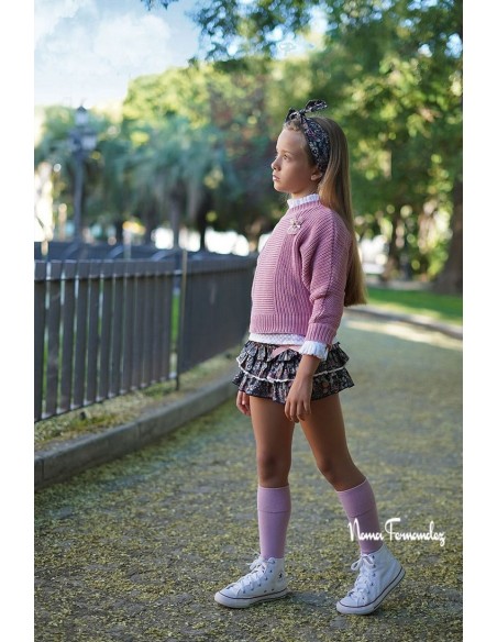 JERSEY LARGO COLECCIÓN CATE, ROSA.NOMA FERNÁNDEZ. INVIERNO 23.