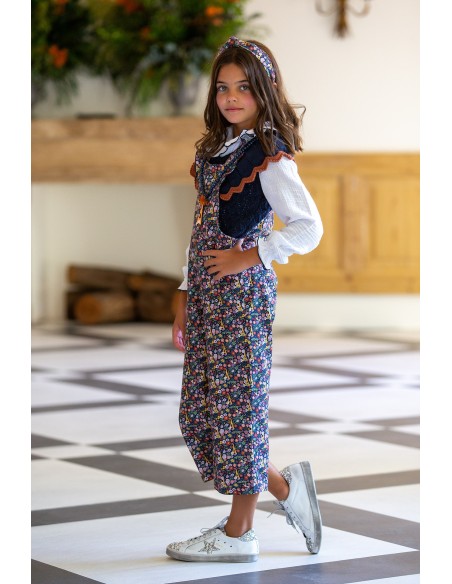 CHALECO PUNTO BICOLOR, C. LIBERTY PARIS . KID'S CHOCOLATE.INVIERNO 23.