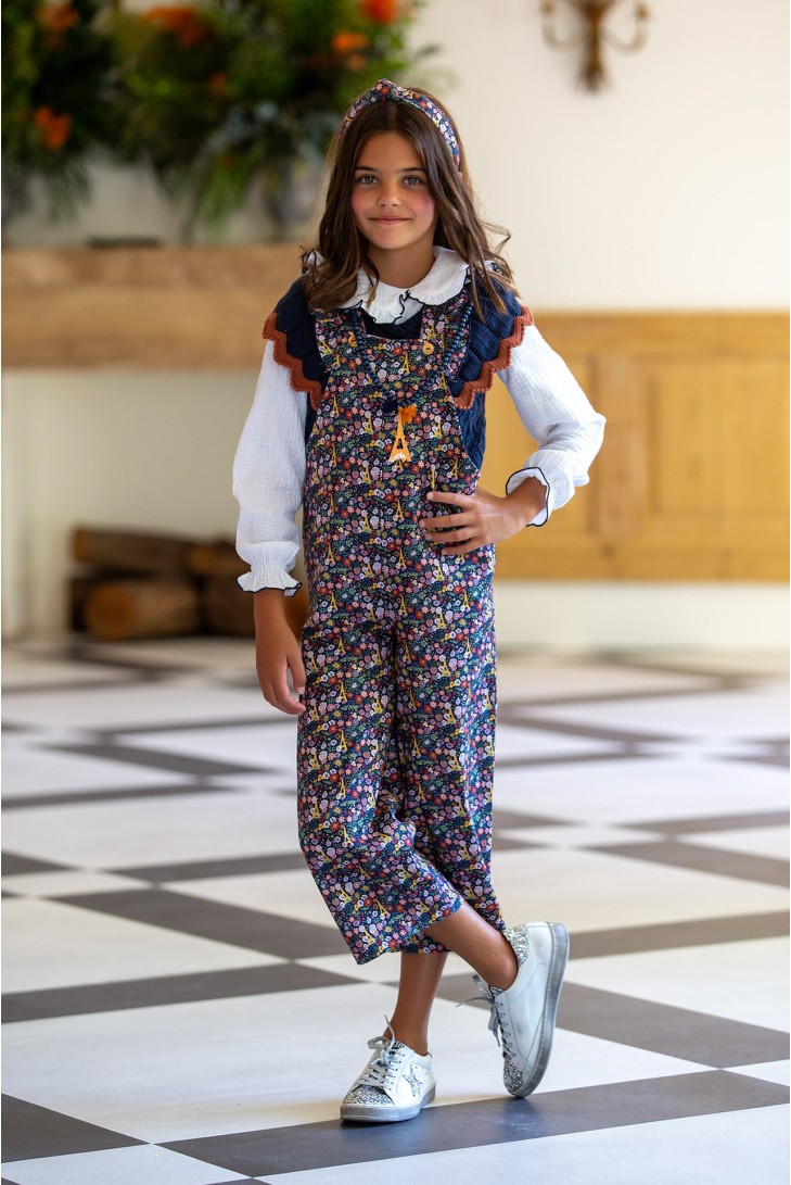 CHALECO PUNTO BICOLOR, C. LIBERTY PARIS . KID'S CHOCOLATE.INVIERNO 23.