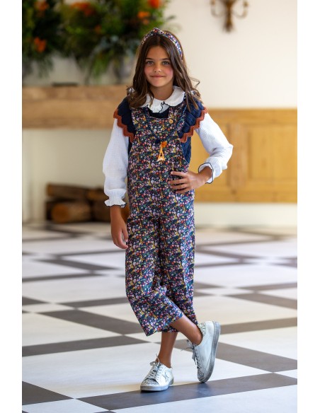 CHALECO PUNTO BICOLOR, C. LIBERTY PARIS . KID'S CHOCOLATE.INVIERNO 23.