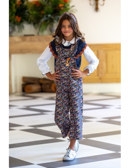 CHALECO PUNTO BICOLOR, C. LIBERTY PARIS . KID'S CHOCOLATE.INVIERNO 23.