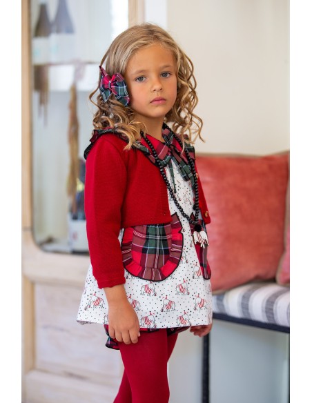 CHAQUETA BOLERO GUINDA ELEFANTE, C. CIRCO.KID'S CHOCOLATE. INVIERNO 23.