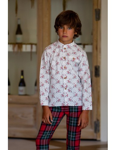 CAMISA ELEFANTES NIÑO, C. CIRCO.KID'S CHOCOLATE. INVIERNO 23.